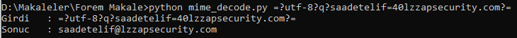 Q Encoding örneği